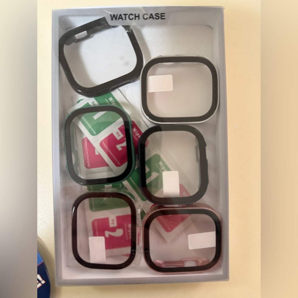 Set of Black and Silver Watch Bezels